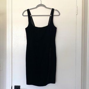 VINTAGE ANN TAYLOR VELVET SPAGHETTI STRAP MINI DRESS Size 4